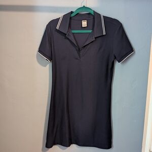 🌙 PINK Victoria's Secret Navy and White Fitted Polo Dress